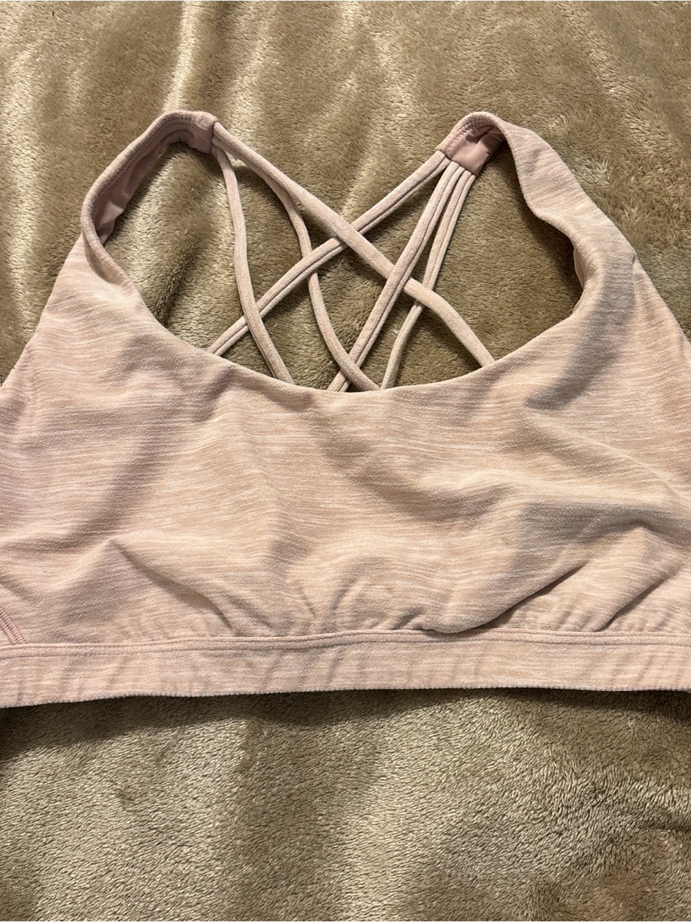 Victoria’s Secret pink strappy back sports bra L